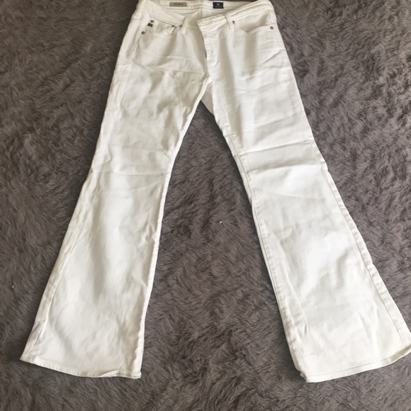 Ag Adriano Goldschmied Denim - white bell bottom jeans